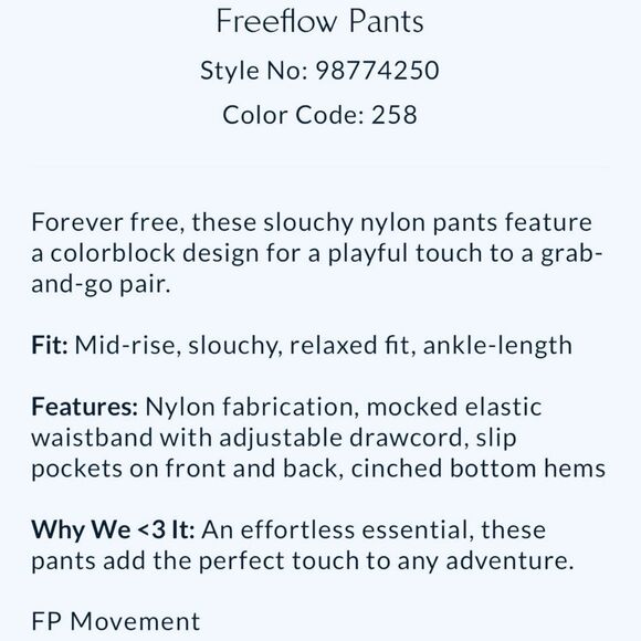 NWT FP Movement FreeThrow PantJogger Adjustable Waist Mulberry Plum OversizeXS•S - Picture 14 of 16